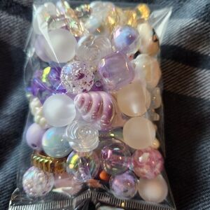 Mixed Bead Set in Pastel and Iridescent Colors
